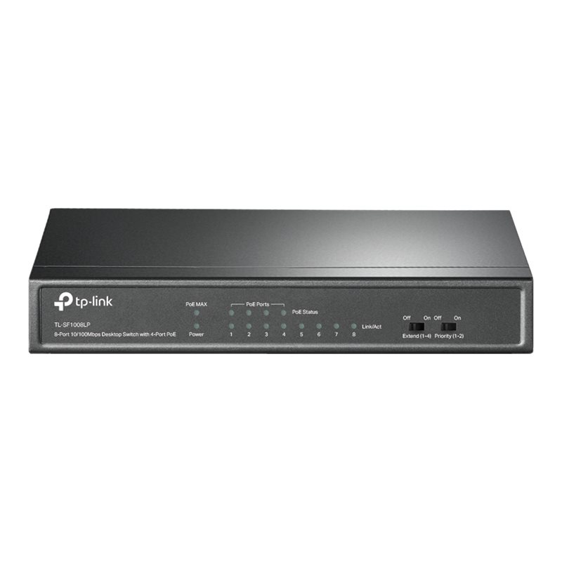 TP-Link TL-SF1008LP 8-Port Fast Ethernet PoE Switch