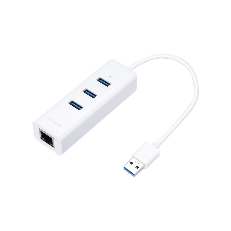 TP-Link UE330 USB 3.0 Hub Ethernet Adapter Gigabit mit 3 USB 3.0 Ports