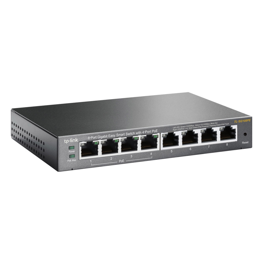 TP-Link TL-SG108PE 8-Port Gigabit Switch schwarz
