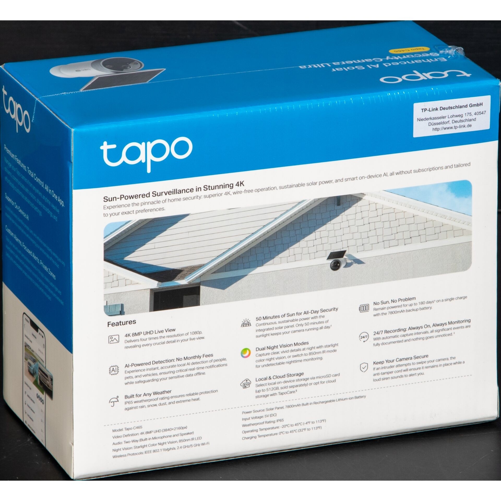 TP-Link Tapo C465 4K Outdoor-Überwachungskamera