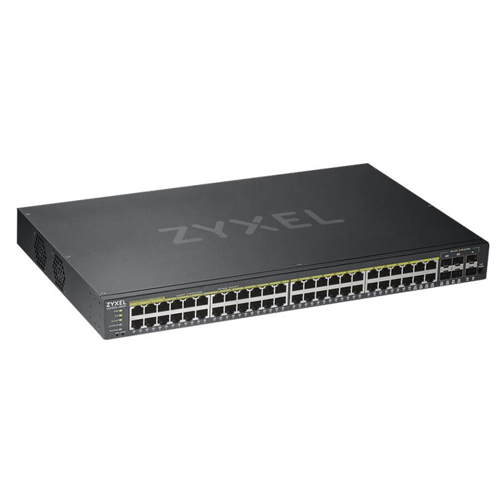 Zyxel GS192048HPV2 Nebula Gigabit Ethernet Smart-Managed PoE+ Switch mit 48 Ports