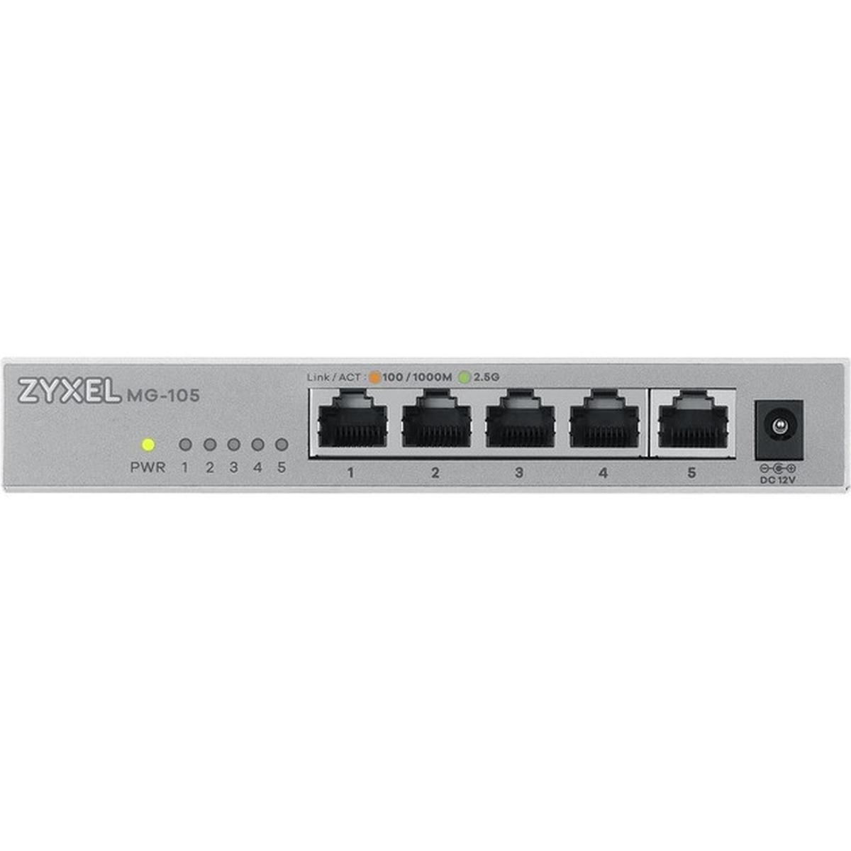 Zyxel MG-105 2,5G Multi-Gigabit Switch 5 Ports