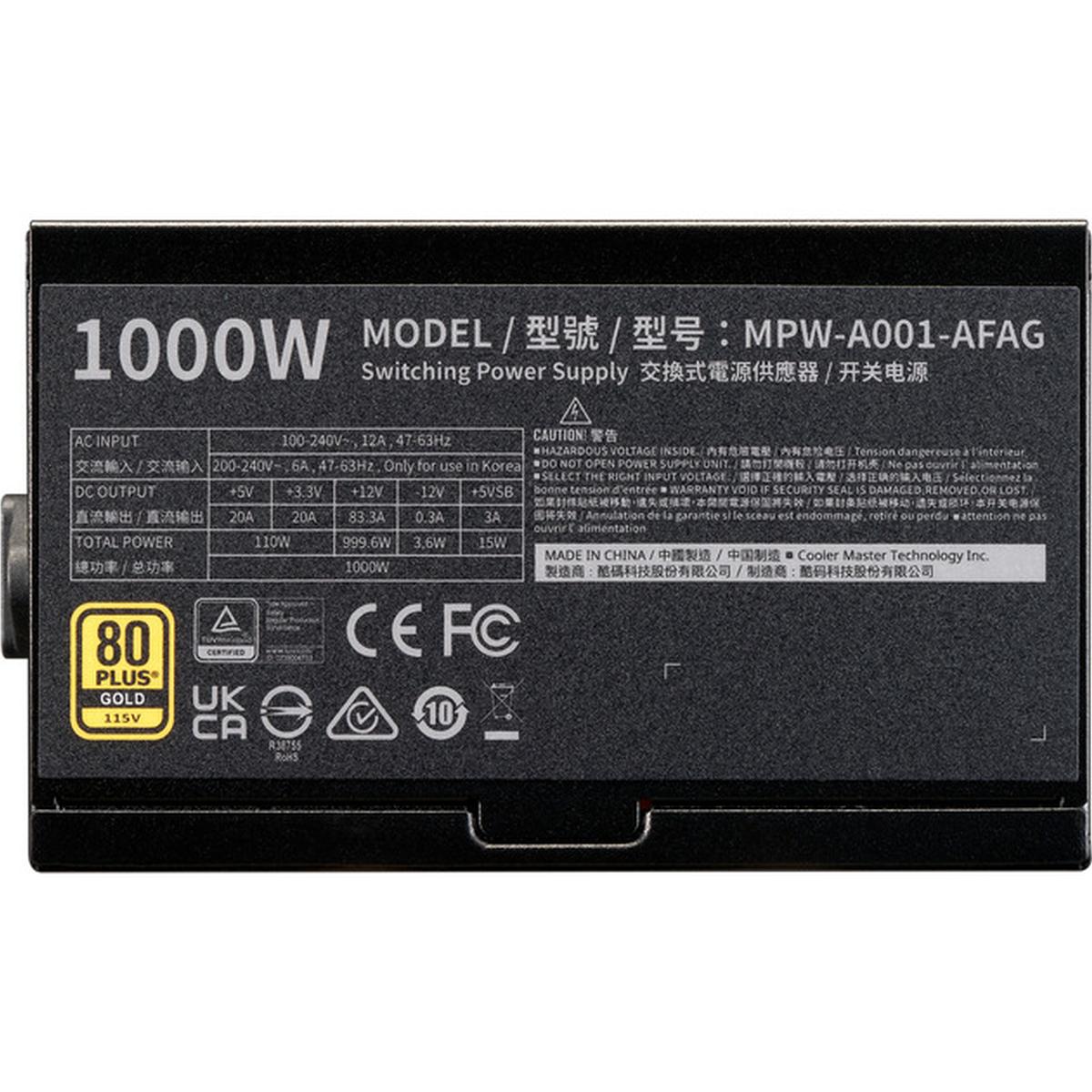 Cooler Master Elite Gold 1000FM 1000W Netzteil