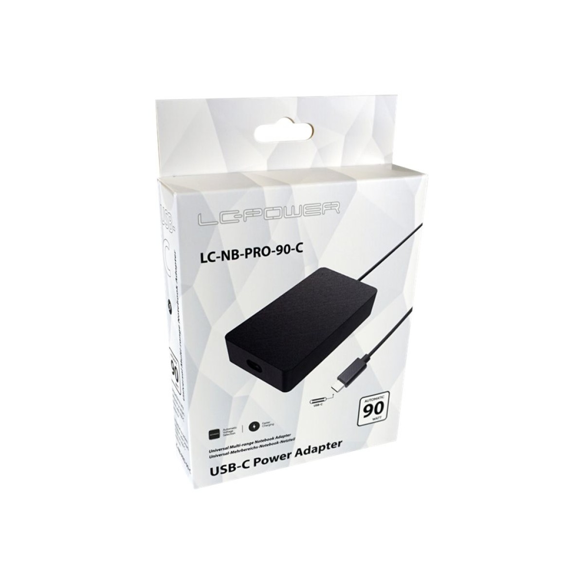 LC-Power LC-NB-PRO-90-C 90W USB-C Notebook-Netzteil