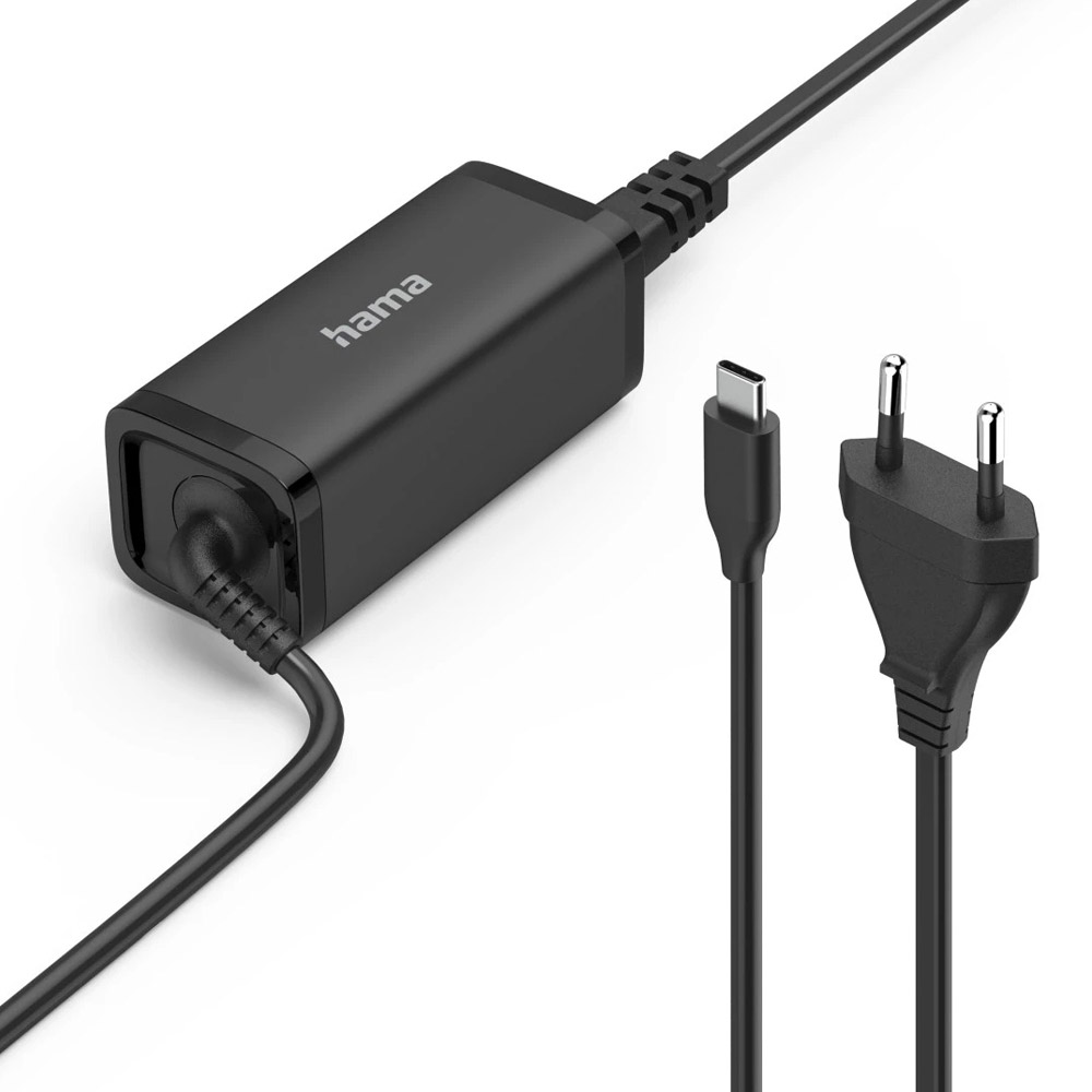 Hama Universal-USB-C-Notebook-Netzteil, GaN, Power Delivery (PD), 5-20V/65W