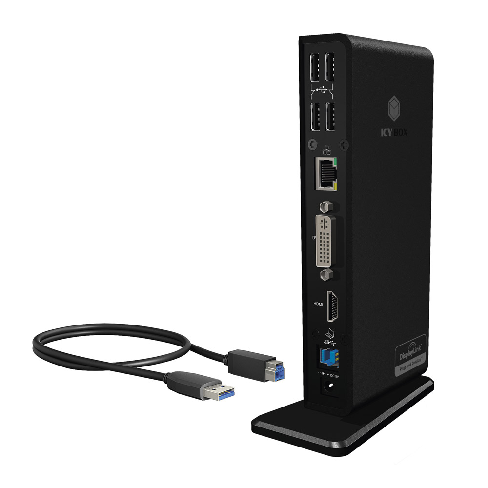 ICY BOX Dual Docking Station USB 3.0 IB-DK2241