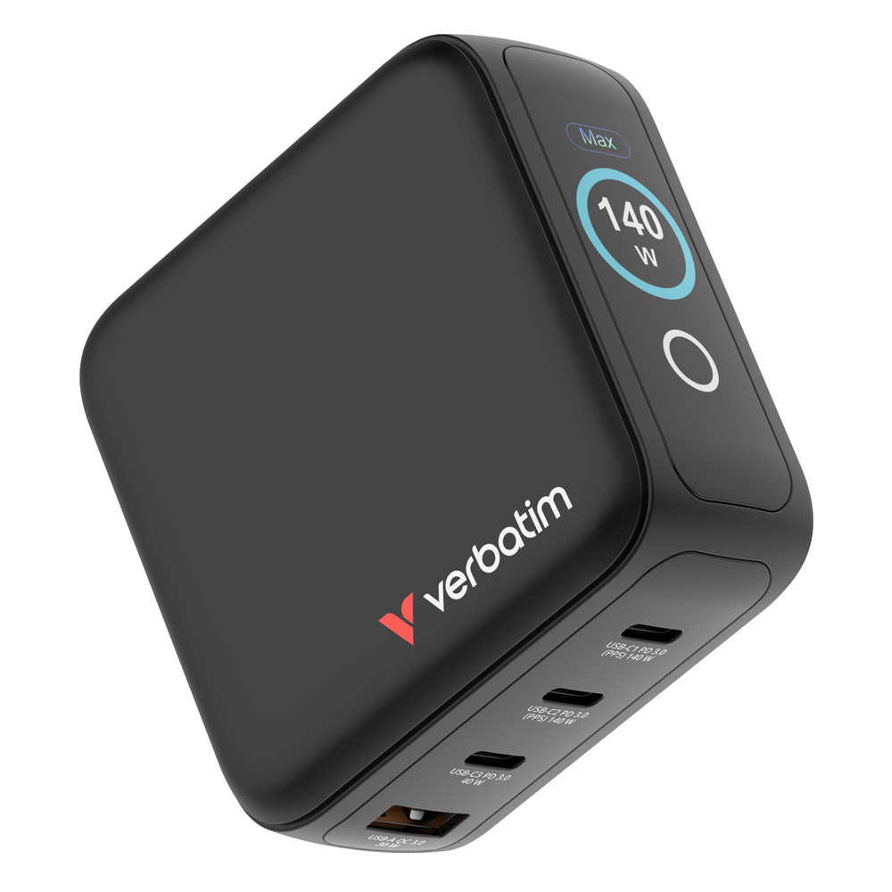 Verbatim Mini GaN 140W USB-C Ladegerät