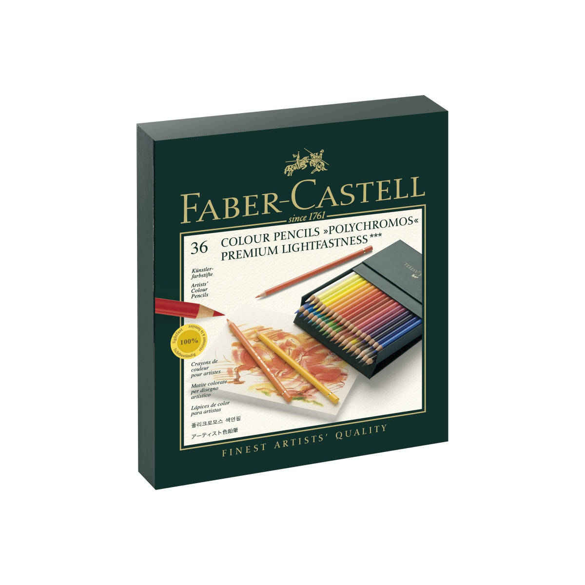 Faber-Castell Polychromos 110038 Buntstifte 36er-Atelierbox