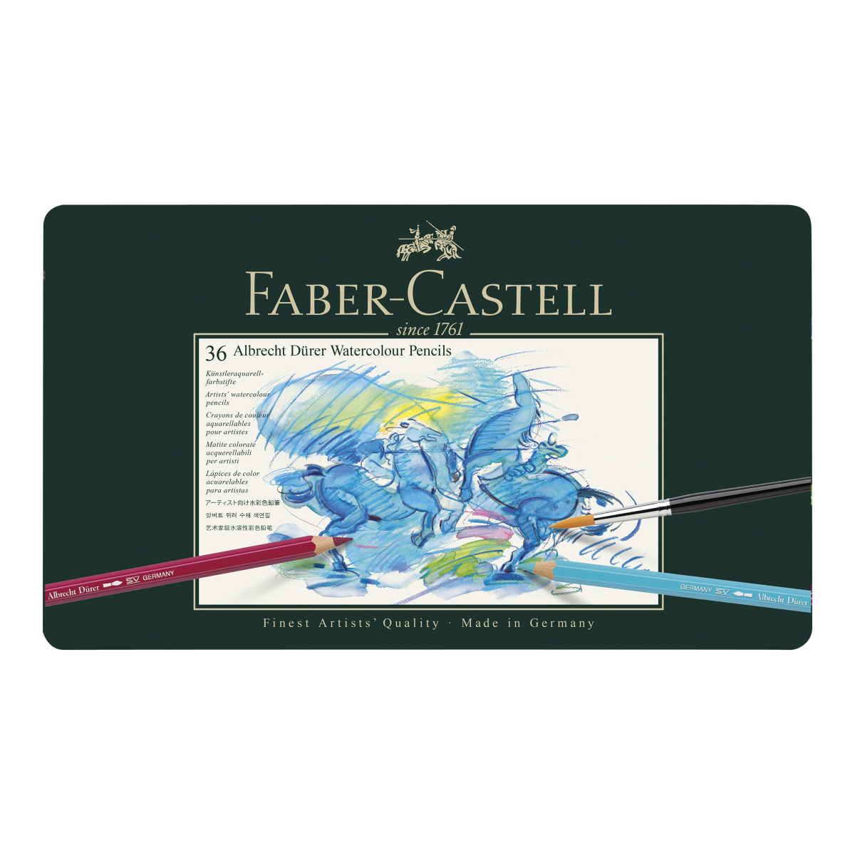 Faber-Castell Albrecht Dürer 117536 Aquarellstifte 36er-Metalletui