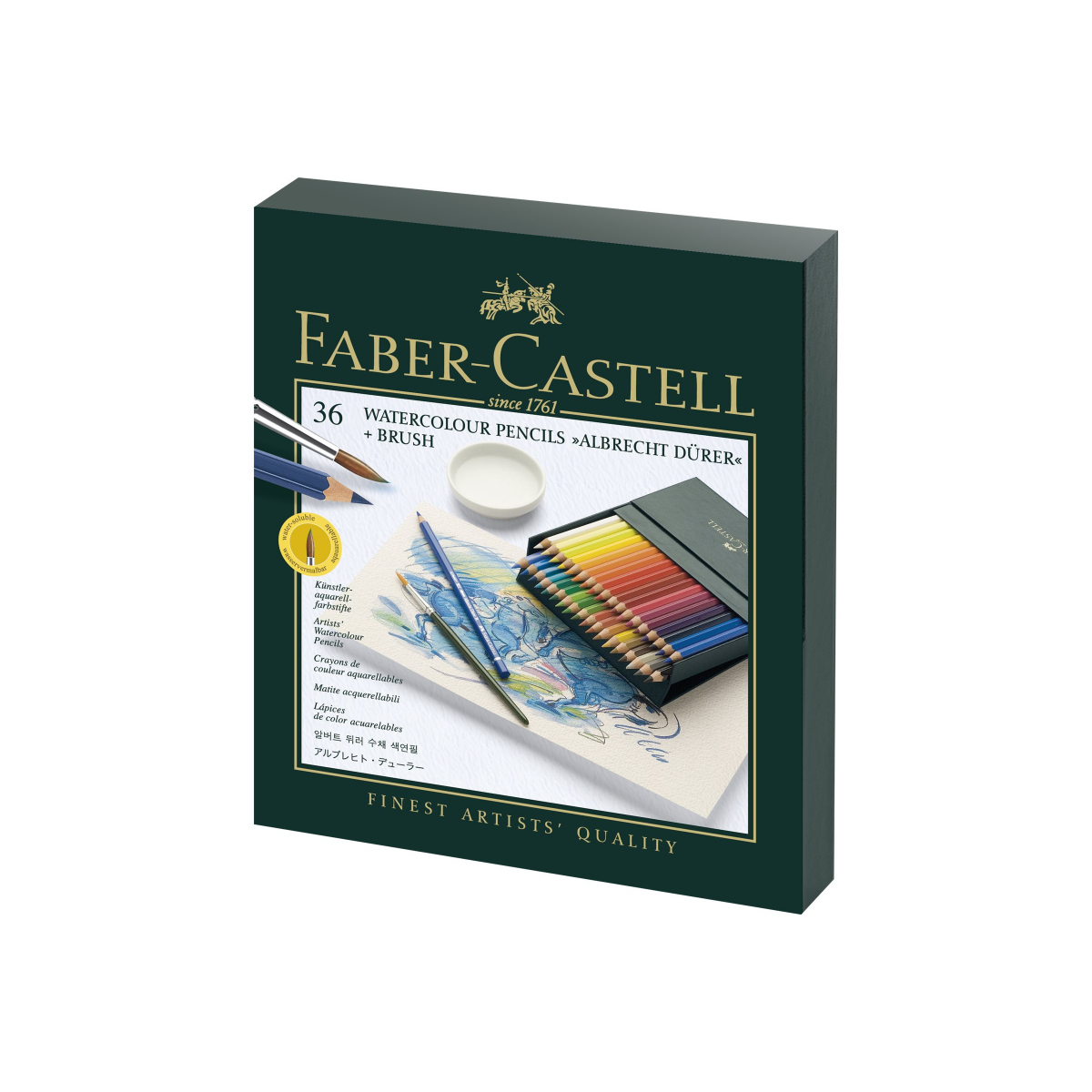 Faber-Castell Albrecht Dürer 117538 Aquarellstifte 36er-Studio-Box