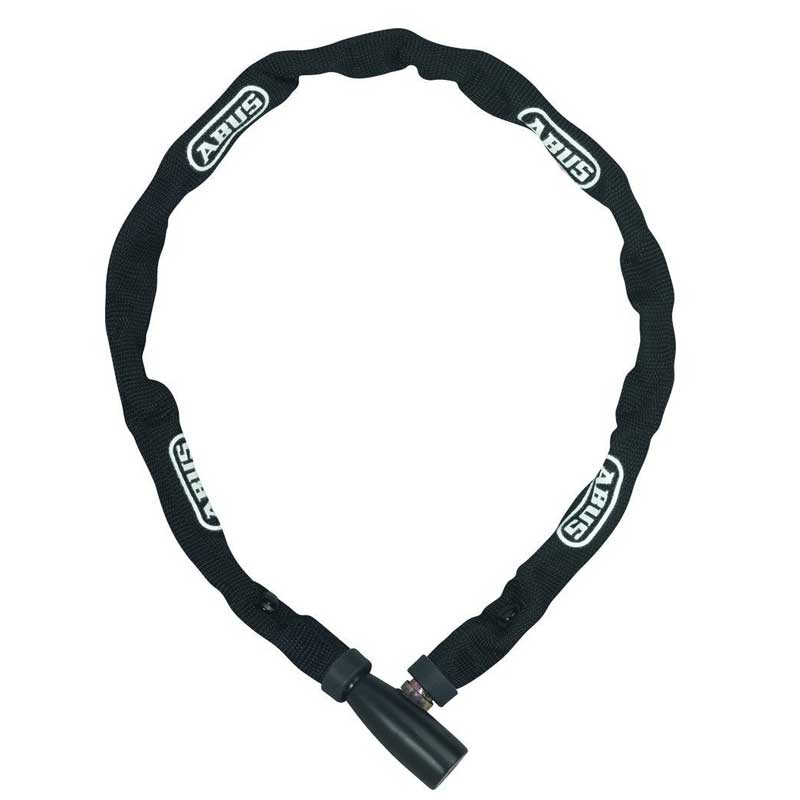 ABUS Kettenschloss 1500 Web 4 mm dicke Rundkette Sicherheitslevel 3 schwarz