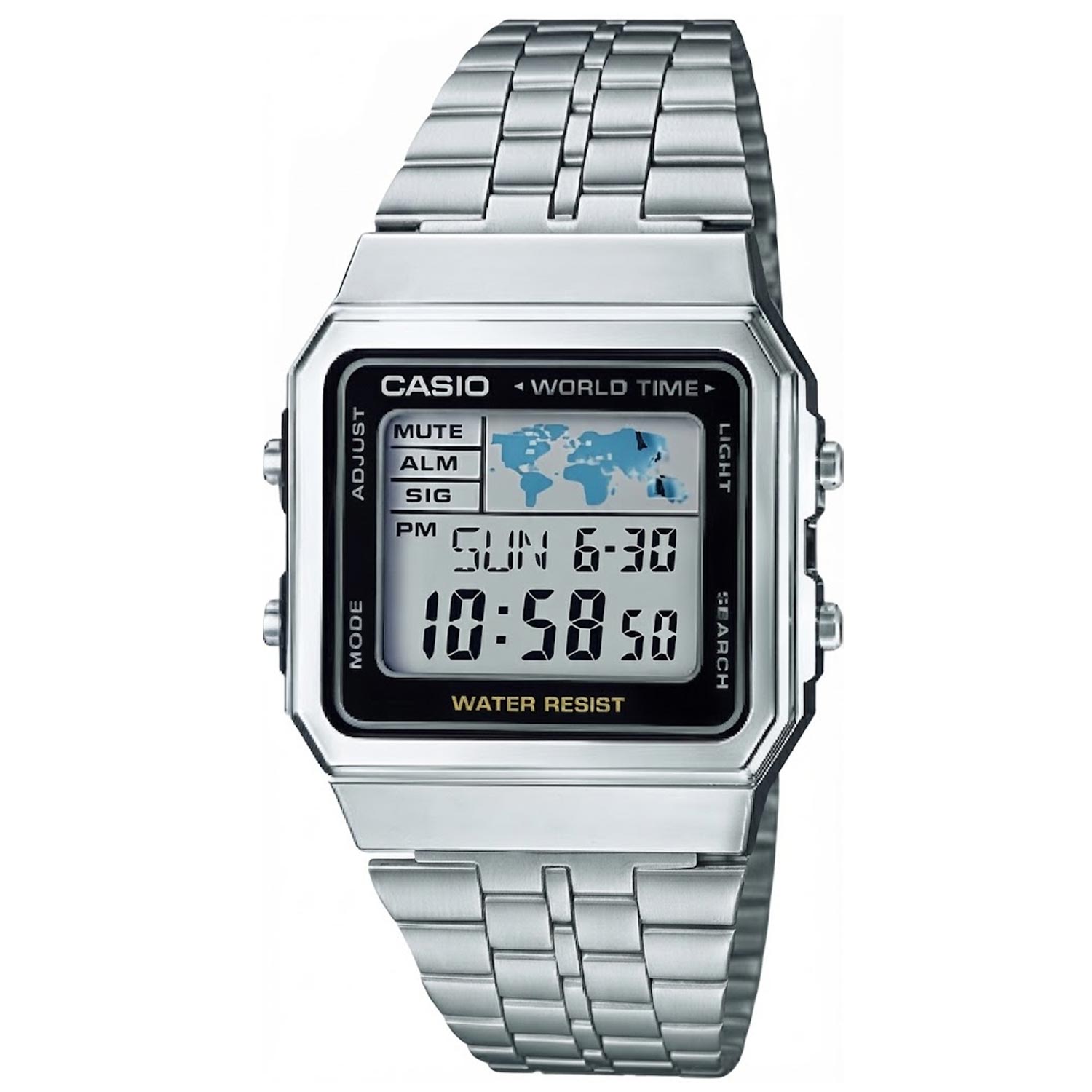 Casio Vintage A500WA-1DF Digitaluhr silber