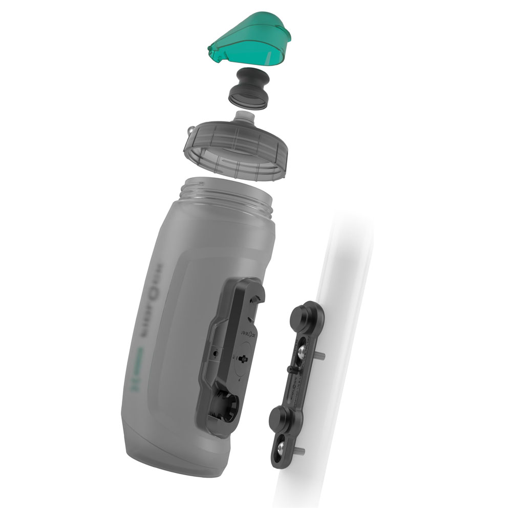 Fidlock Bike Base Twist Antibacterial Trinkflasche transparent 590 ml