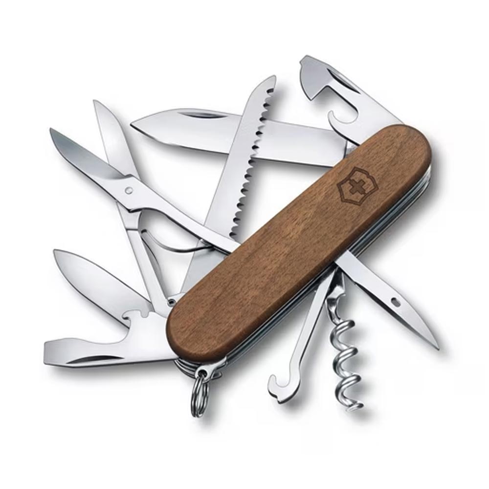 Victorinox Huntsman Wood Schweizer Taschenmesser nussbaum