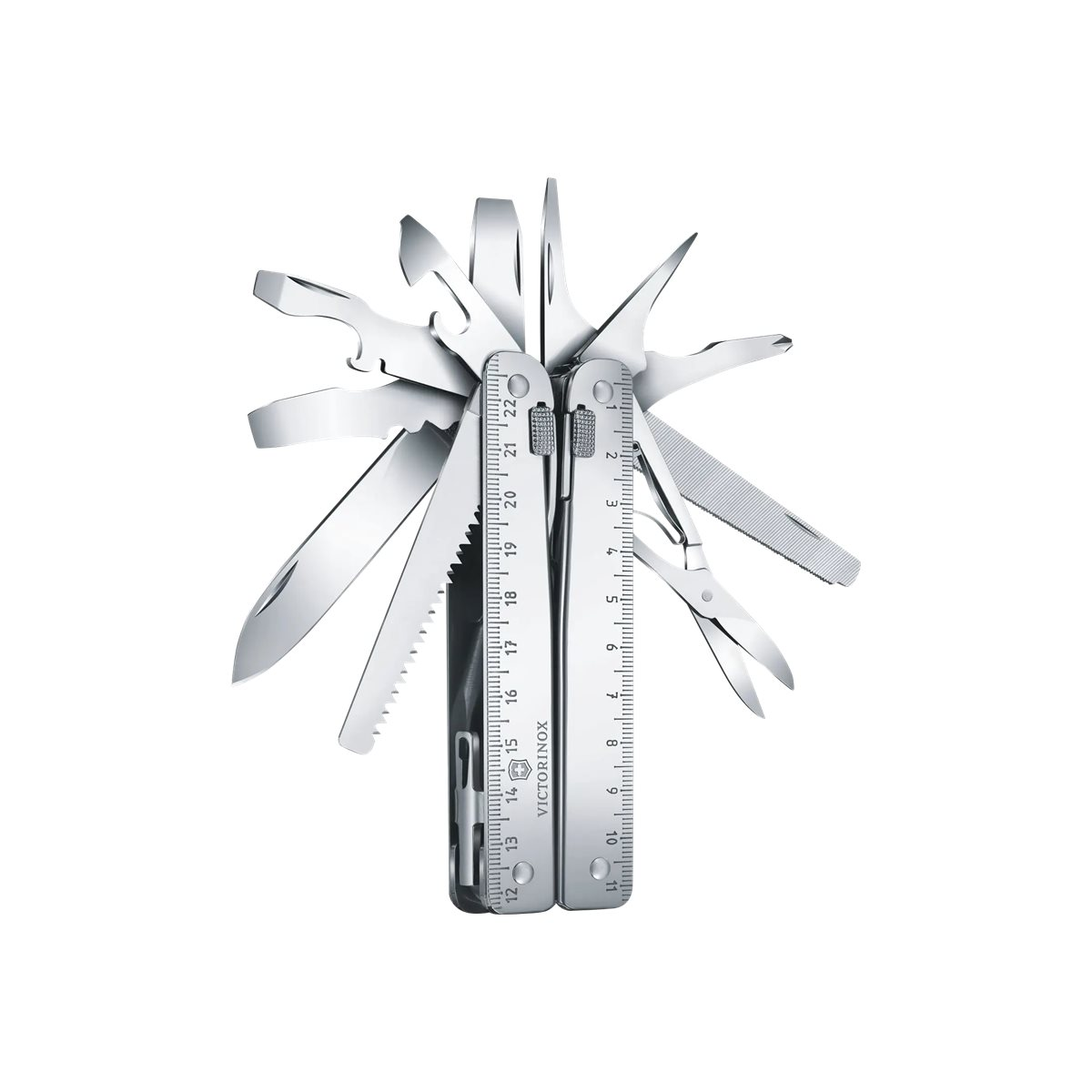 Victorinox Swiss Tool X Plus Multitool mit Leder-Etui silber (2. Wahl)