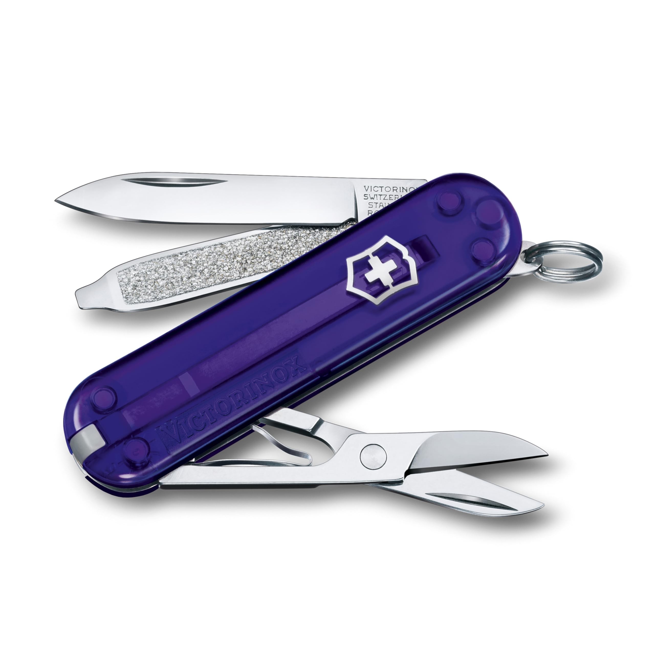Victorinox Classic SD 7 Funktionen Taschenmesser violett transparent