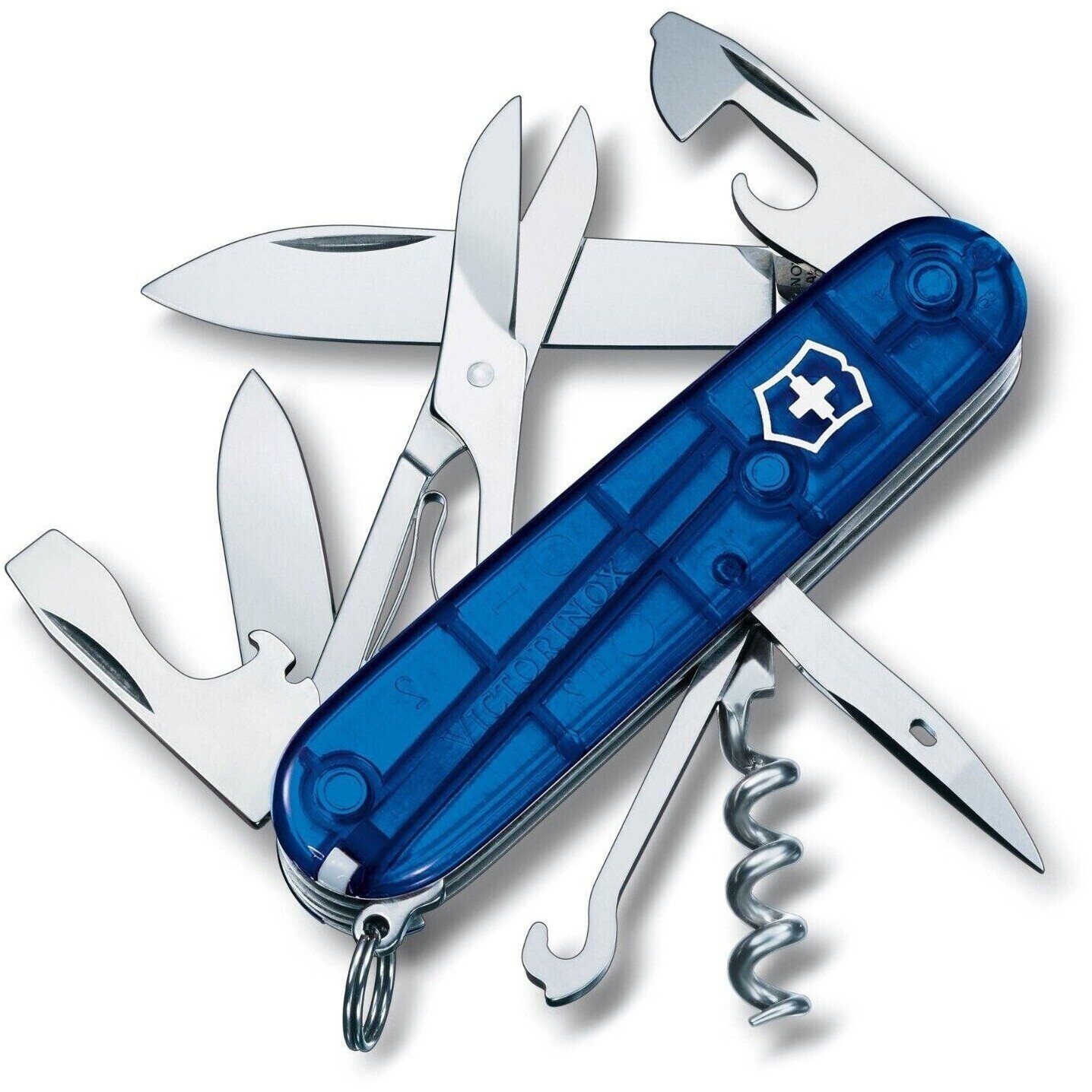 Victorinox Climber 14 Funktionen Taschenmesser rot transparent