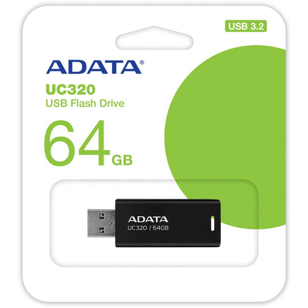 ADATA UC320 USB 3.2 Gen 1 USB-Stick 64GB schwarz