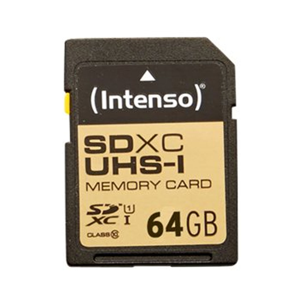 Intenso Premium SDXC UHS-I Class 10 Speicherkarte 64GB blau