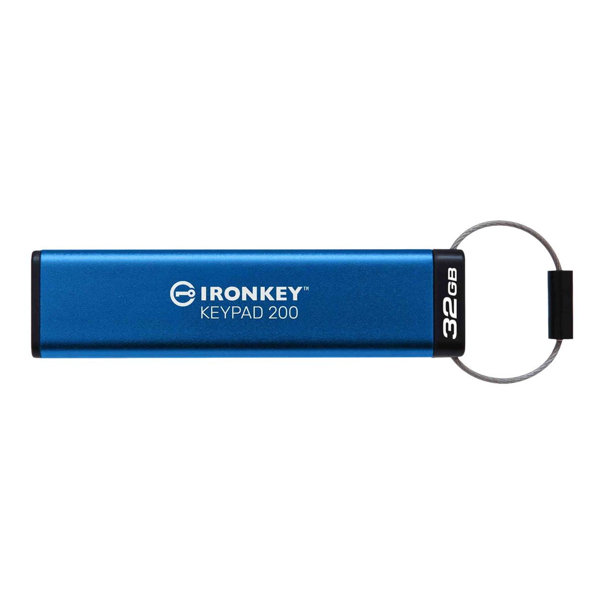 Kingston IronKey Keypad 200 Verschlüsselter USB-Stick 32GB blau