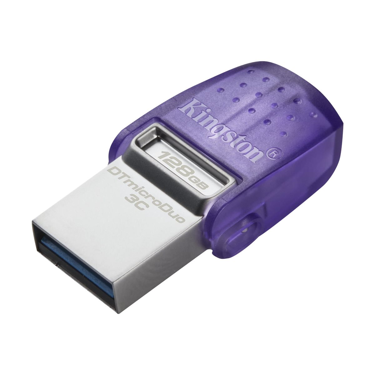 Kingston DataTraveler microDuo 3C USB-Stick 128GB lila