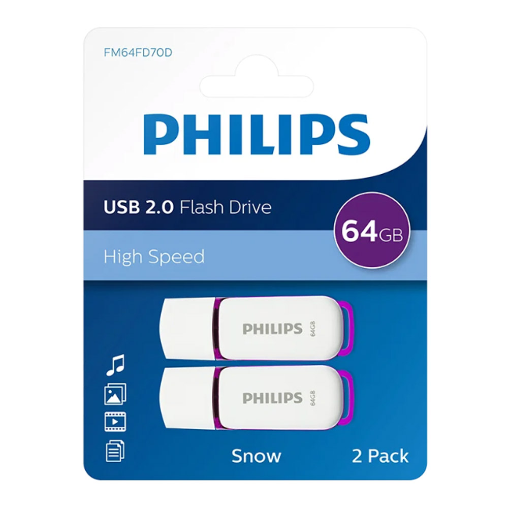 Philips Snow Edition 2.0 USB-Flash-Laufwerk 2X 64GB