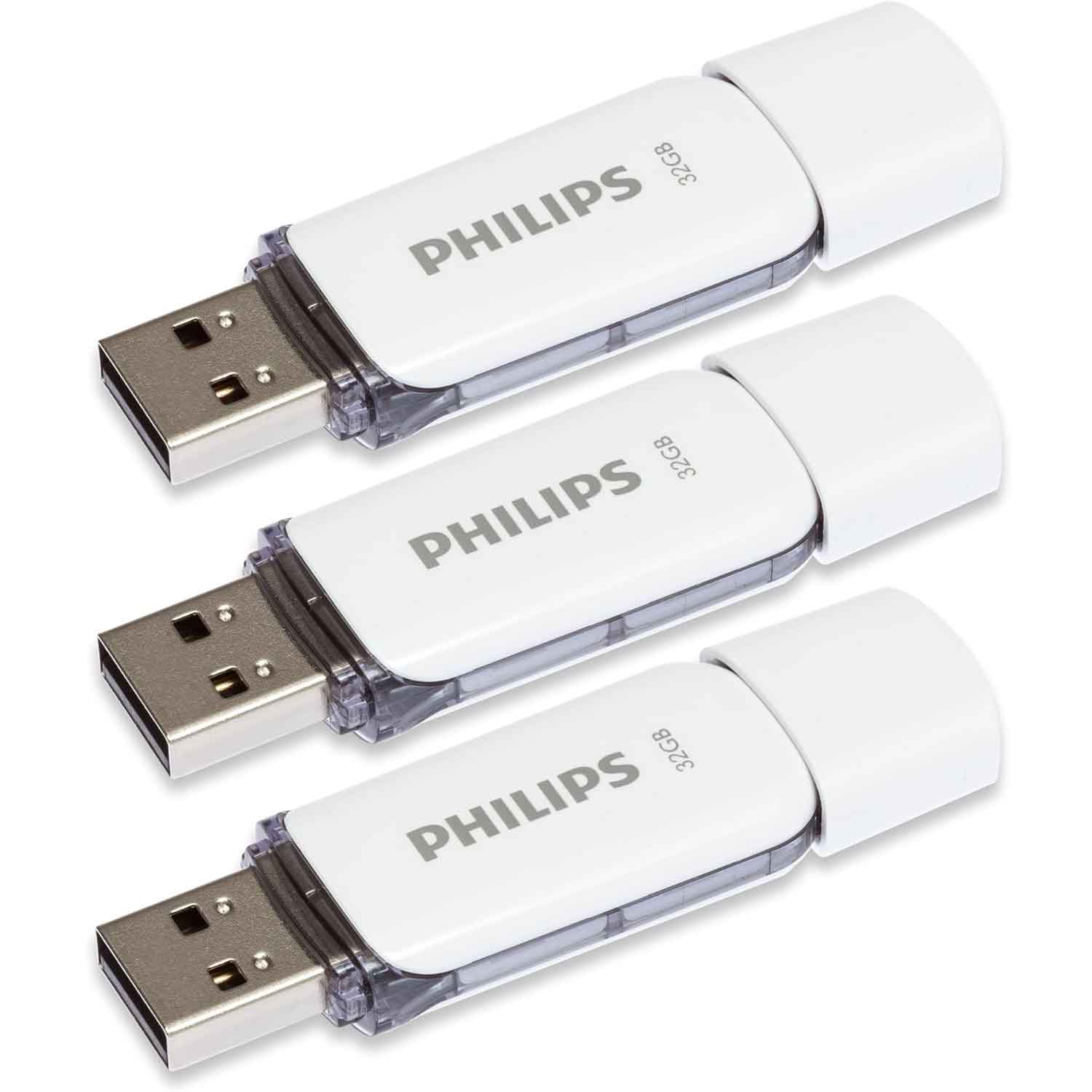 Philips Snow Edition USB-Stick 32GB 3er-Pack