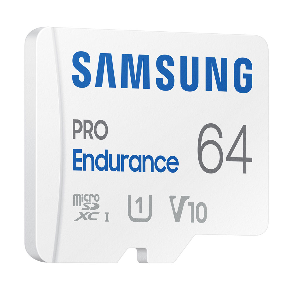 Samsung PRO Endurance microSD-Karte + SD-Adapter 64 GB