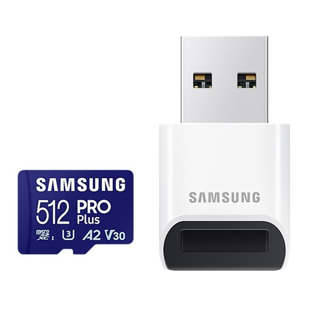 Samsung PRO Plus microSD-Karte + USB-Kartenleser 512 GB