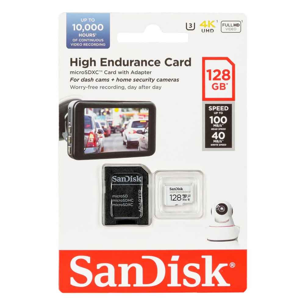 SanDisk High Endurance microSDXC Speicherkarte 128 GB + Adapter