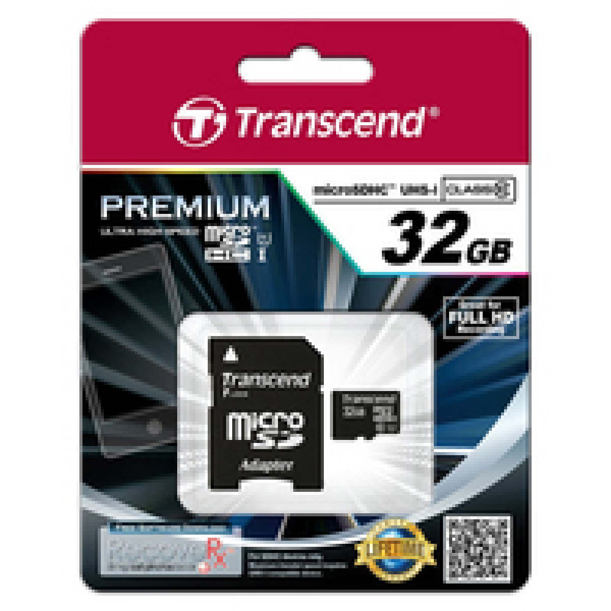 Transcend Premium 32GB microSDHC Speicherkarte