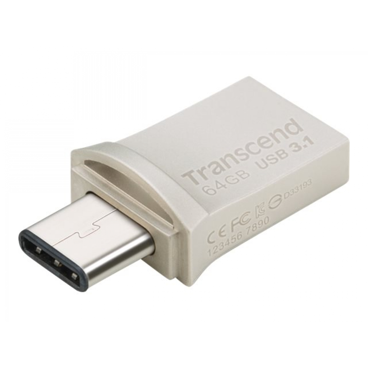 Transcend JetFlash 890 64GB USB-Stick silber