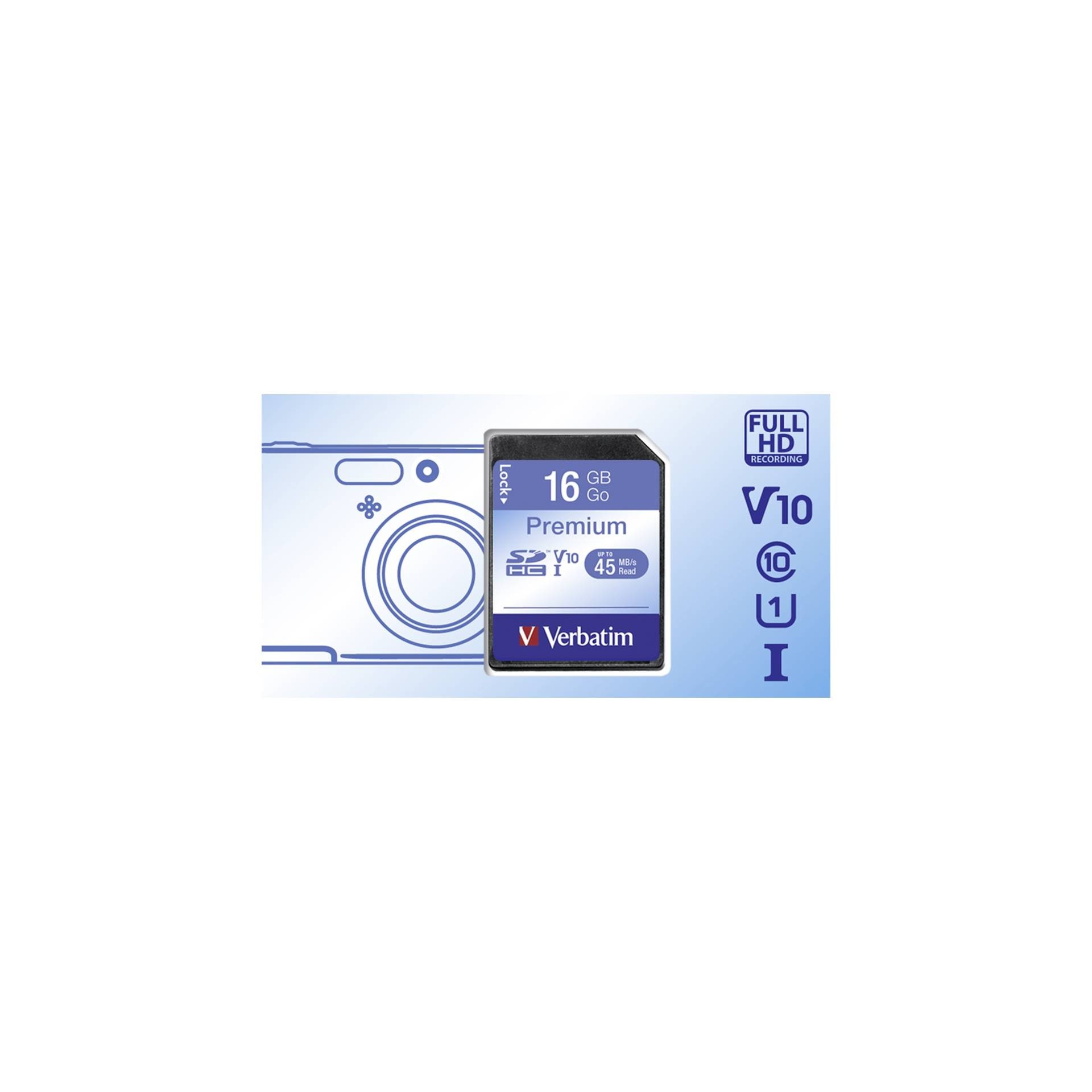 Verbatim SD Premium UHS-I U1 SDHC 16GB (43962)