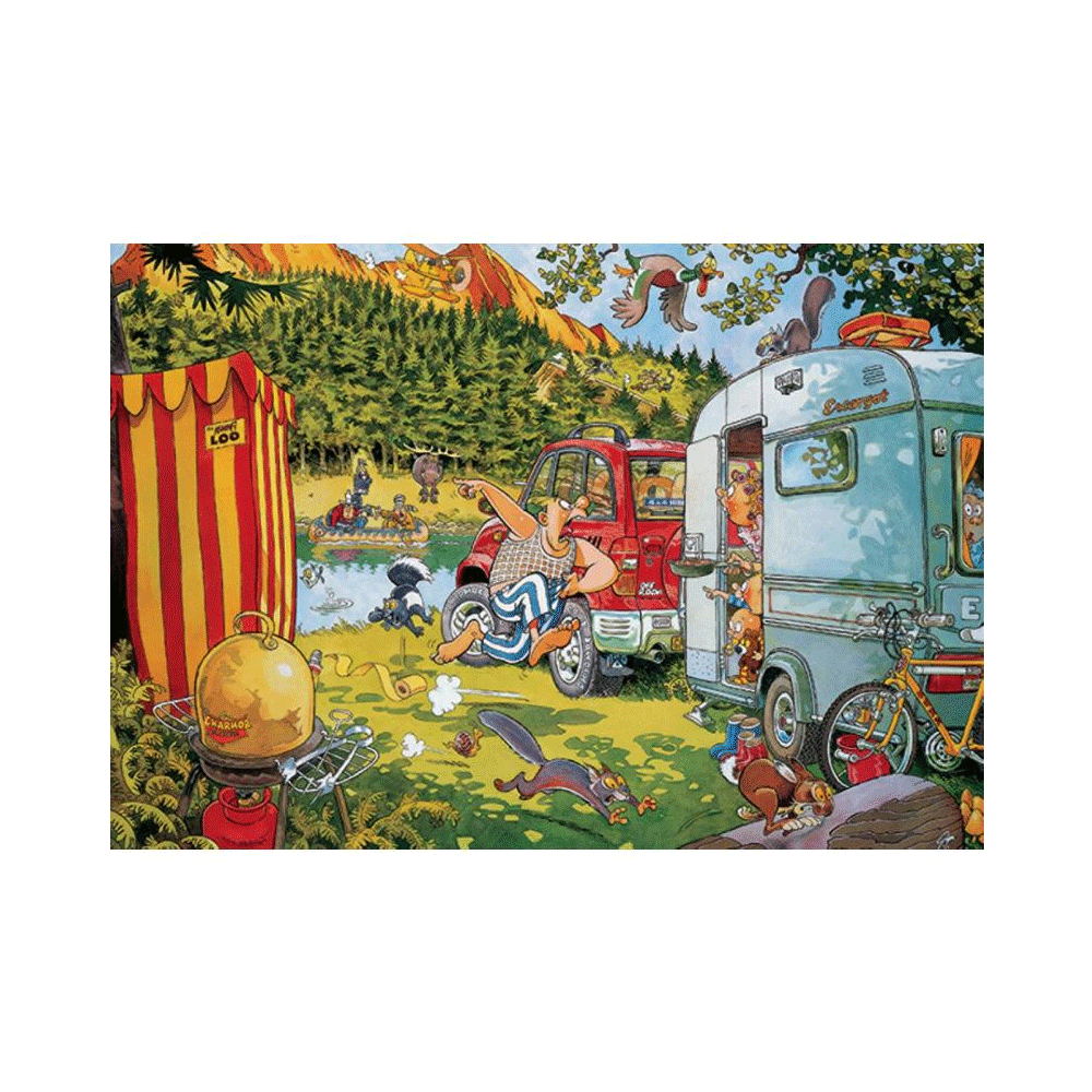 Jumbo Wasgij Original 7 - Bear Necessaties 1000 Teile Puzzle (81924)