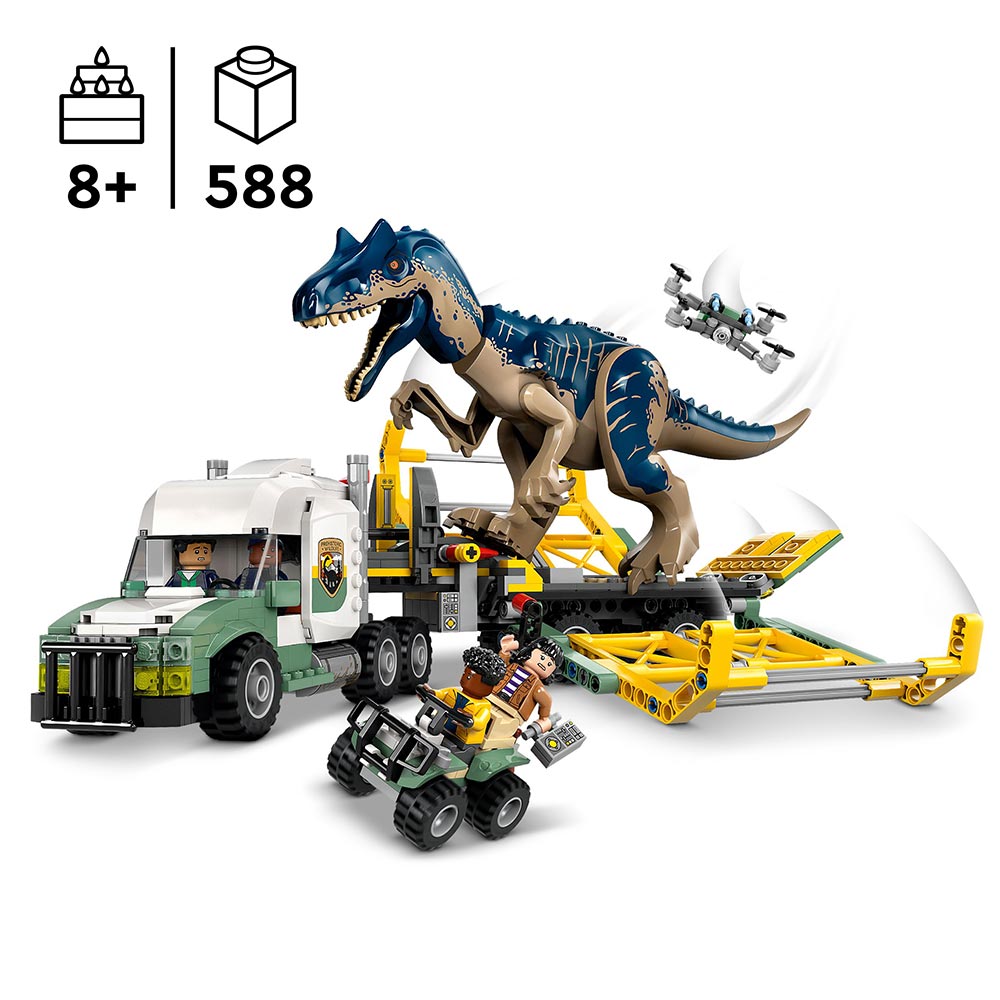 LEGO Jurassic World - Dinosaurier-Missionen: Allosaurus-Transporter (76966)