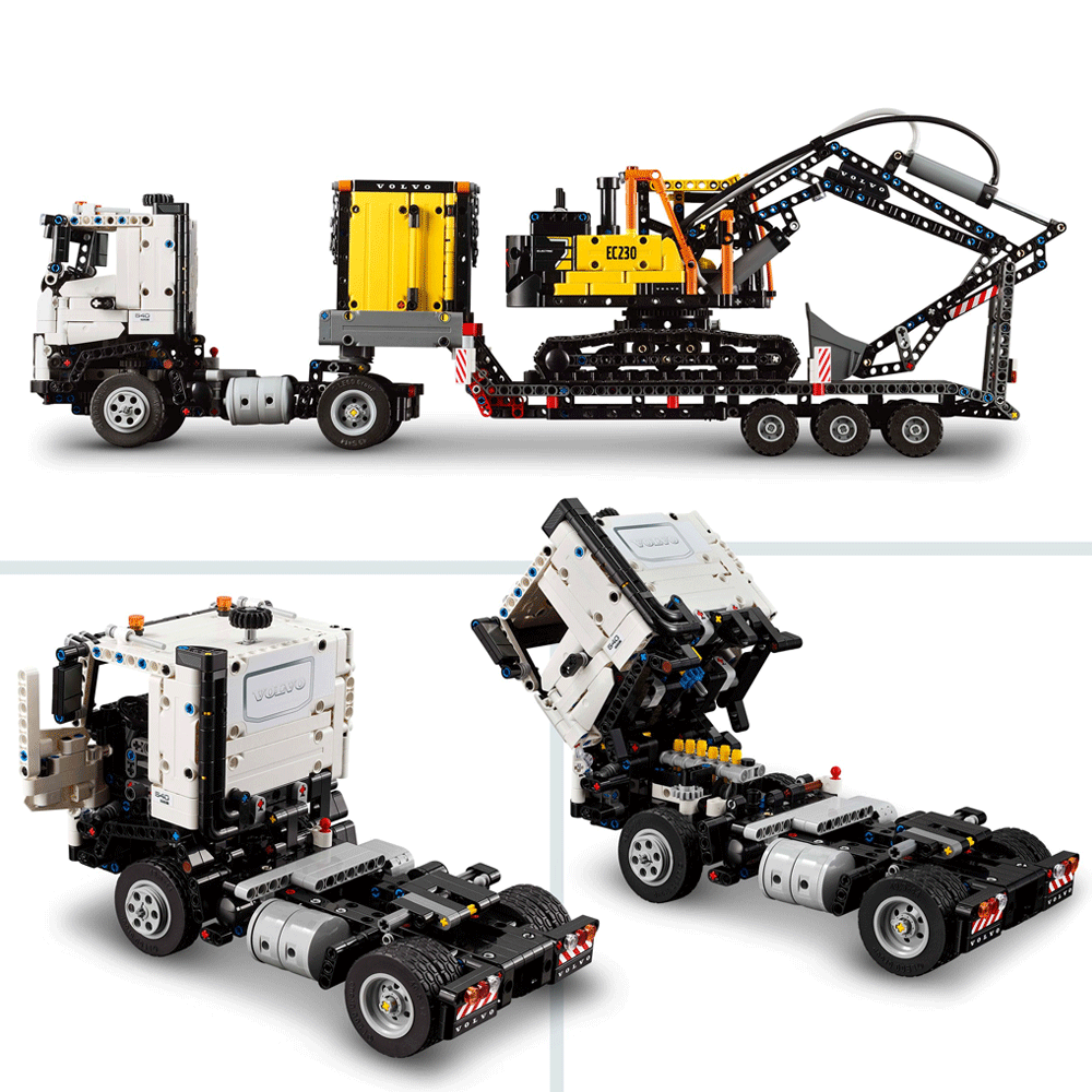 LEGO Technic - Volvo FMX LKW mit EC230 Electric Raupenbagger (42175)
