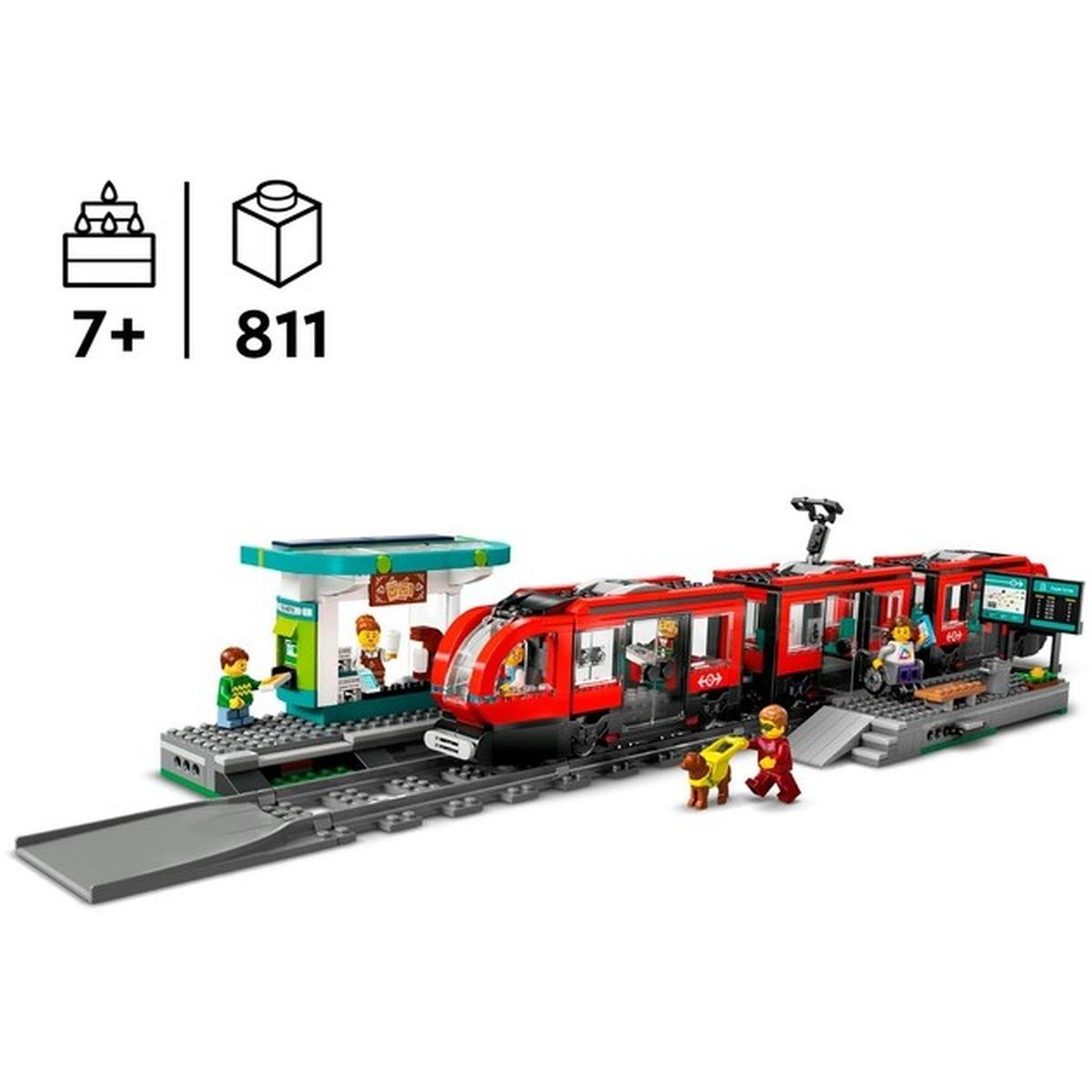 LEGO City - Straßenbahn mit Haltestelle (60423)