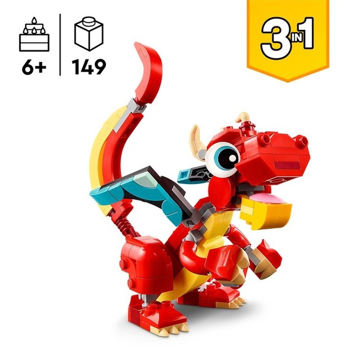 LEGO Creator 3 in 1 - Roter Drache (31145)