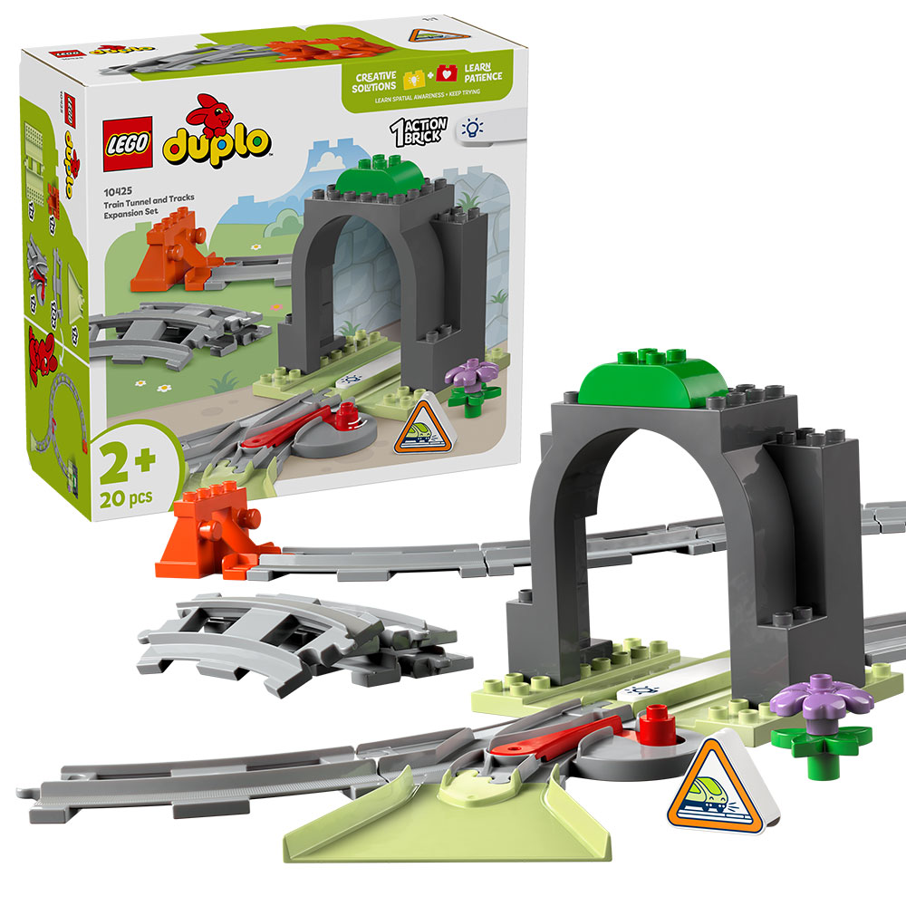 LEGO Duplo- Eisenbahntunnel und Schienen  Erweiterungsset (10425)