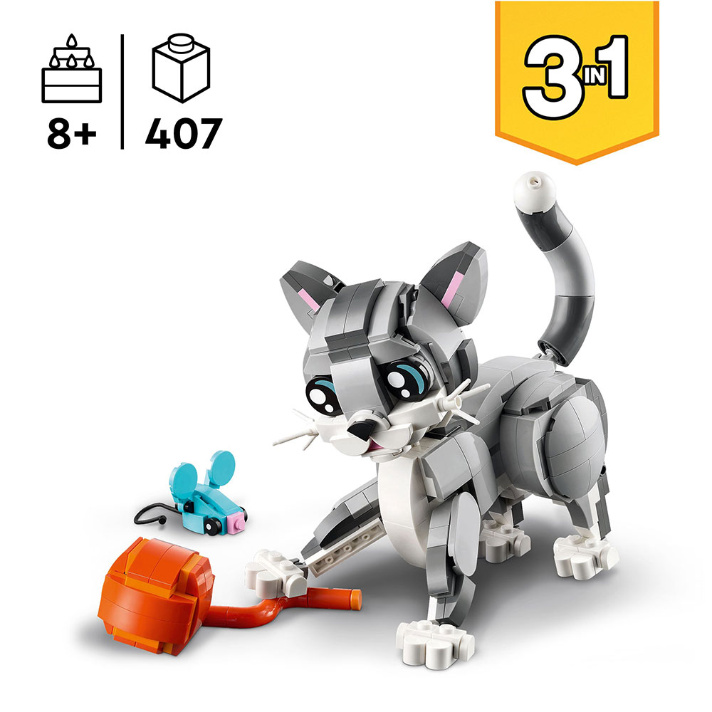 LEGO Creator 3 in 1 - Graue Katze (31163)