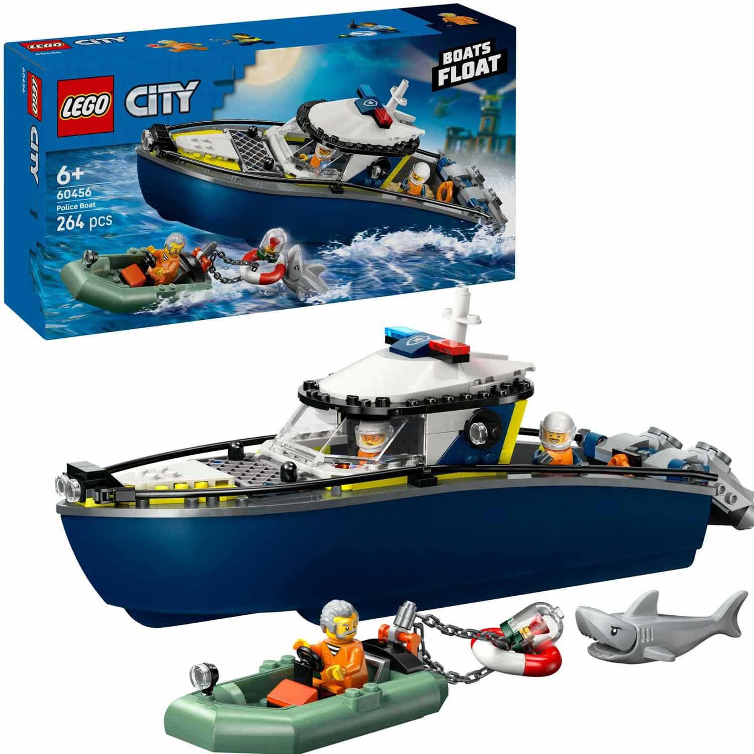 LEGO City - Verfolgungsjagd im Polizeiboot (60456)