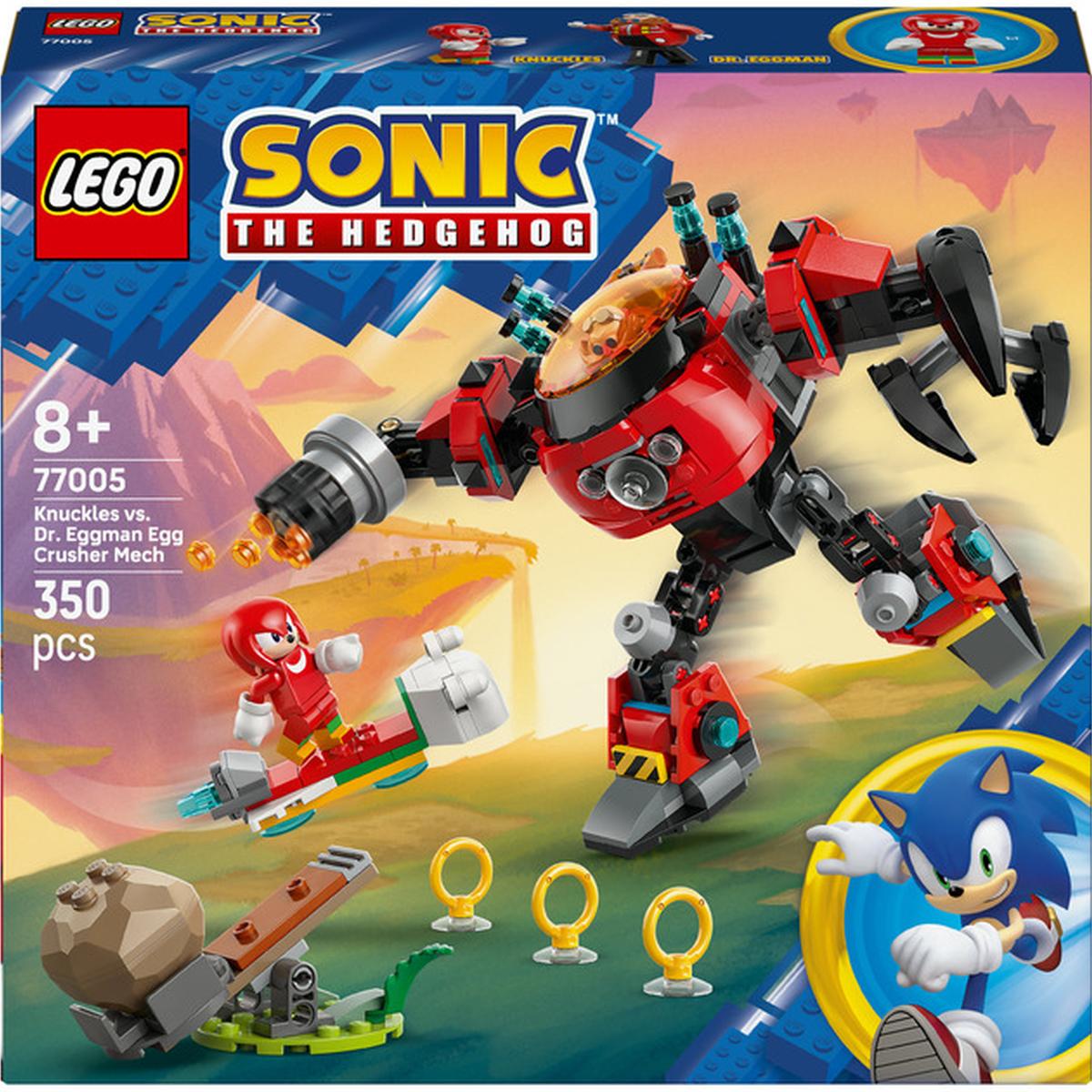 LEGO Sonic The Hedgehog - Knuckles vs. Dr. Eggmans Egg Crusher Mech (77005)
