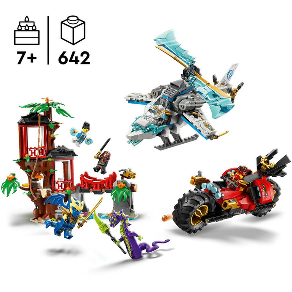 LEGO Ninjago - Die Hütte und die Fahrzeuge der Ninjas (71857)