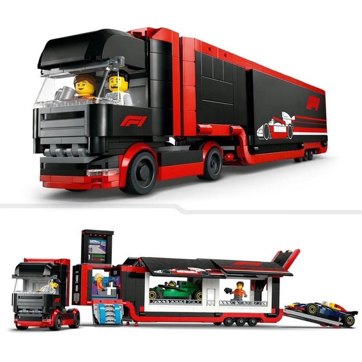 LEGO City - F1 Transporter mit RB20 & AMR24 F1 Rennautos (60445)