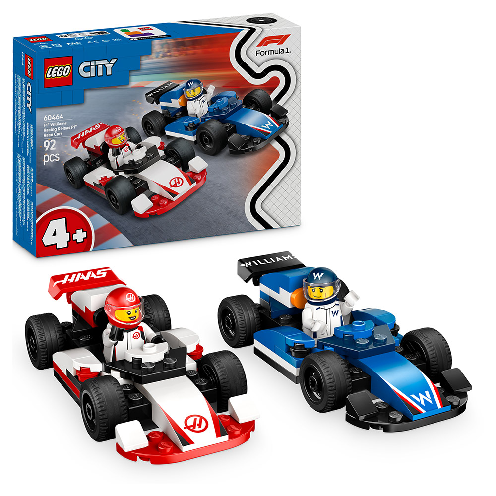 LEGO City - F1 Williams Racing und Haas F1 Rennautos (60464)