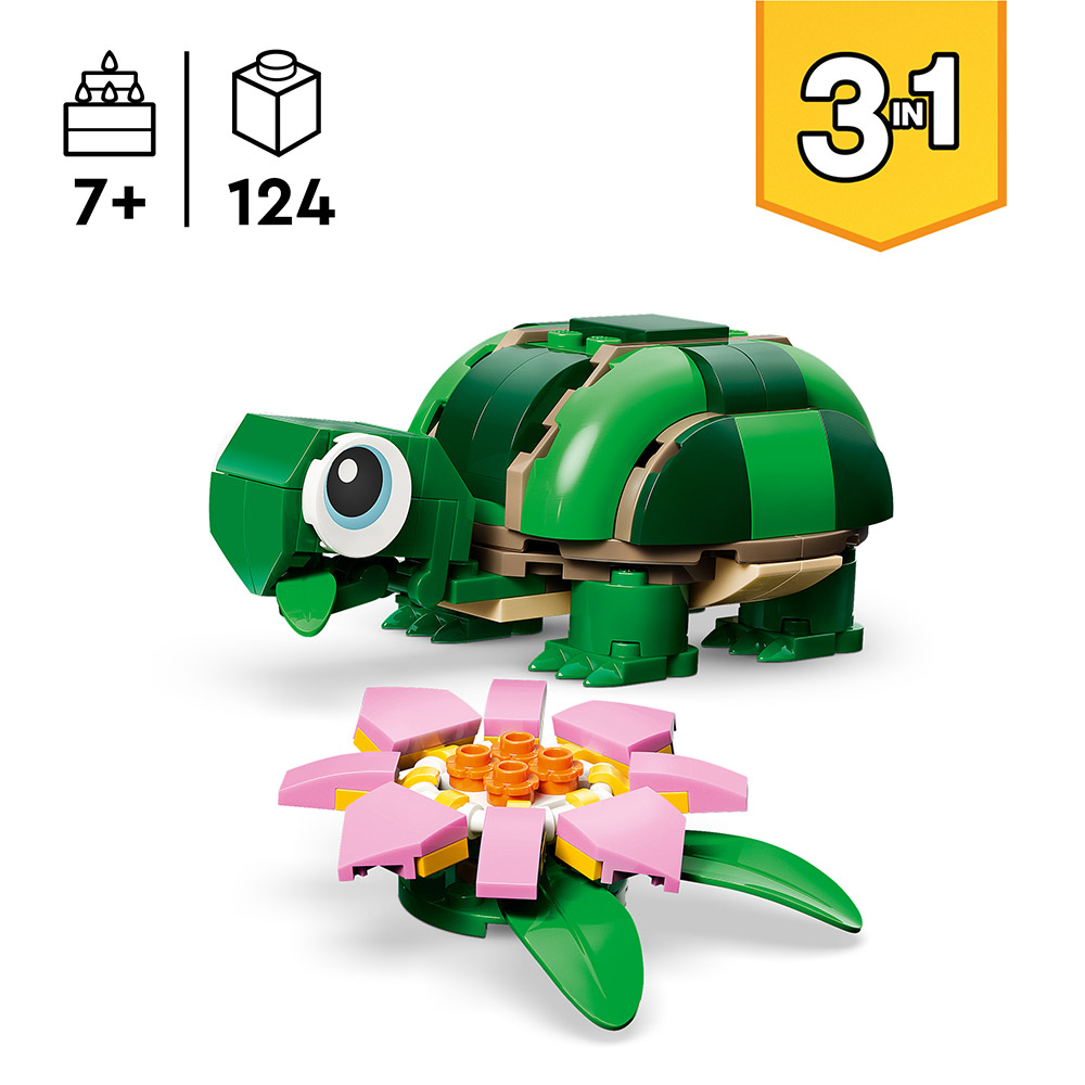 LEGO Creator 3-in-1 Die Schildkröte und die Seerosenblüte (31377)
