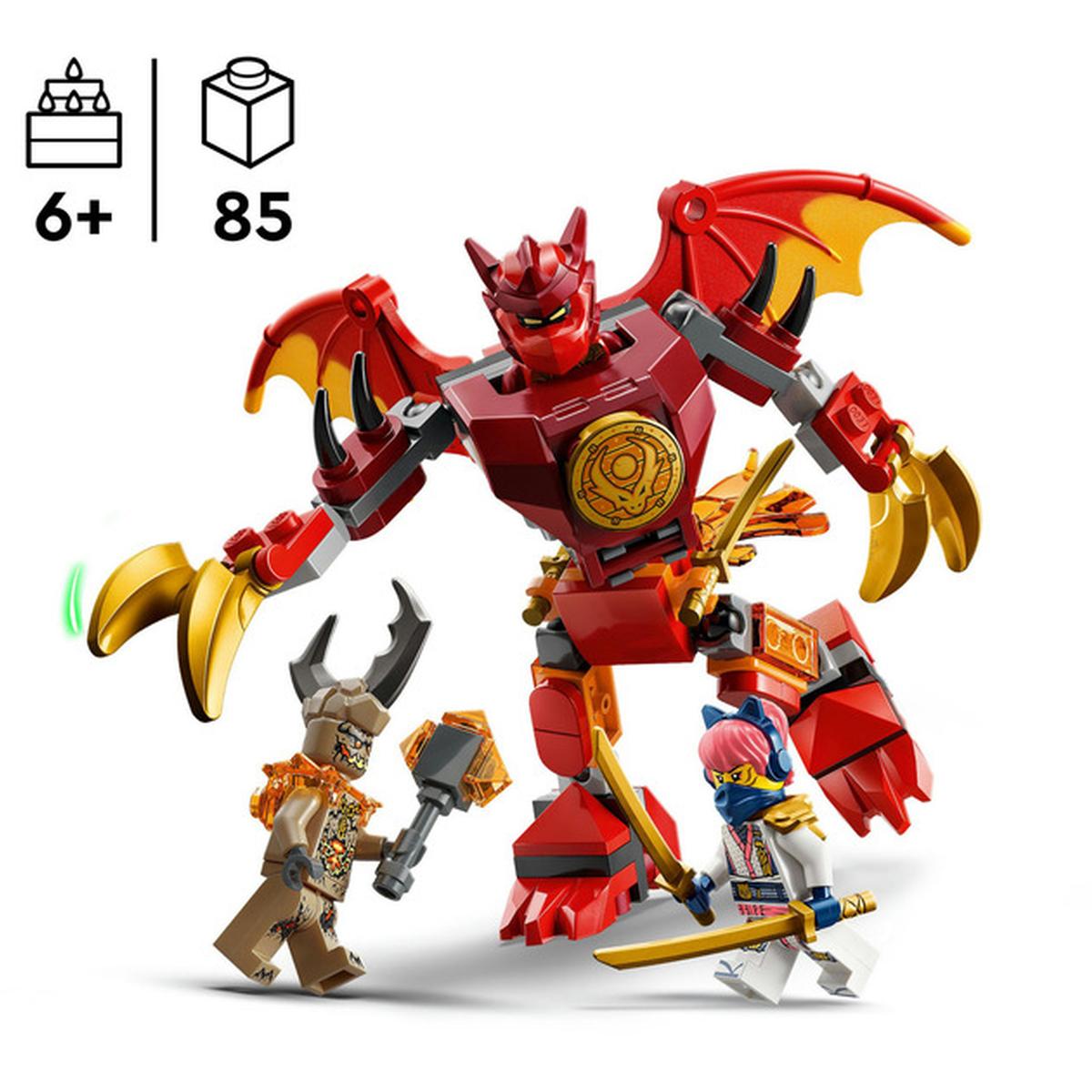 LEGO NINJAGO Kais Drachen-Mech Battle Set (71851)