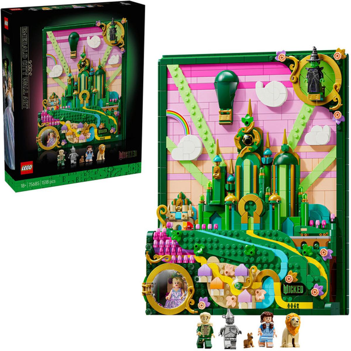 LEGO Wicked - Emerald City Wandkunst (75685)