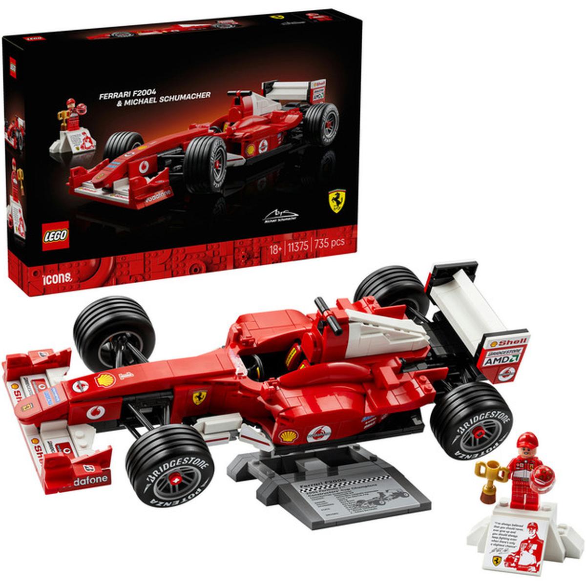 LEGO Icons - Ferrari F2004 und Michael Schumacher (11375)
