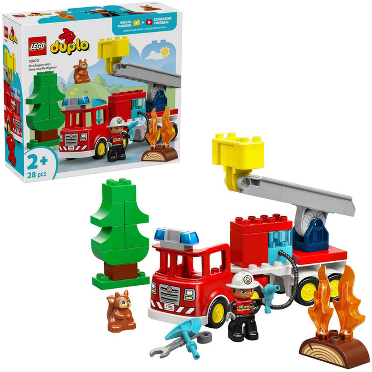 LEGO DUPLO - Löschauto mit Schlauch und Feuerwehrmann (10473)